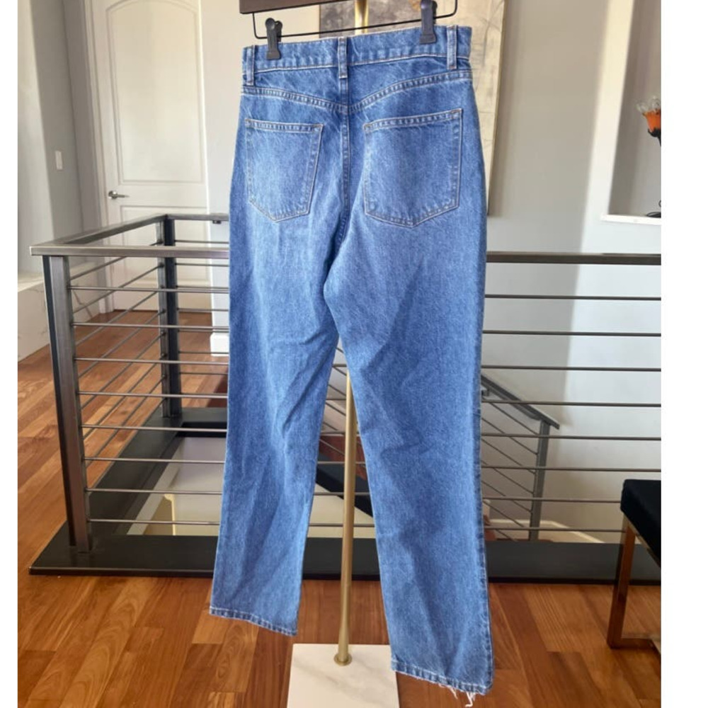 Reformation Cynthia High Rise Straight Jeans in Shasta Destroyed - Picture 8 of 12